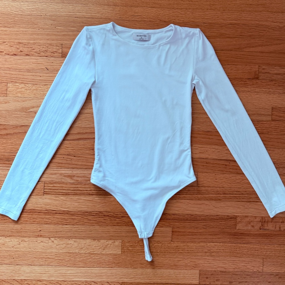 Babaton White Long Sleeve Kids Bodysuit